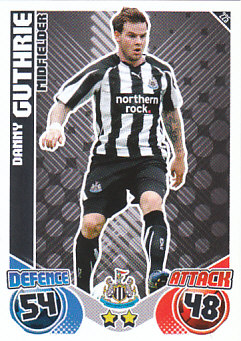 Danny Guthrie Newcastle United 2010/11 Topps Match Attax #225